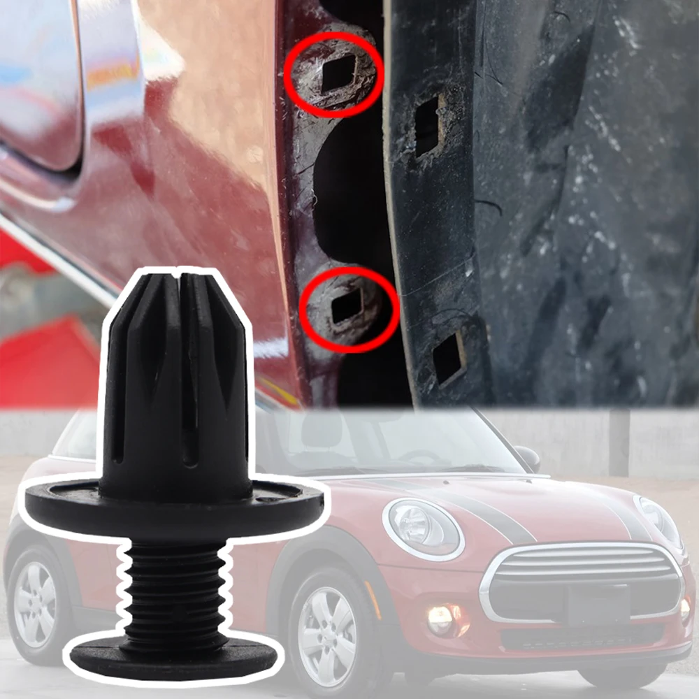 For Mini R50 R52 R53 R54 R55 R56 R57 R58 R59 R60 2001 - 2017 Bumper Wheel Arch Lining Mud Splash Guard Rivets Side Skirt Clips