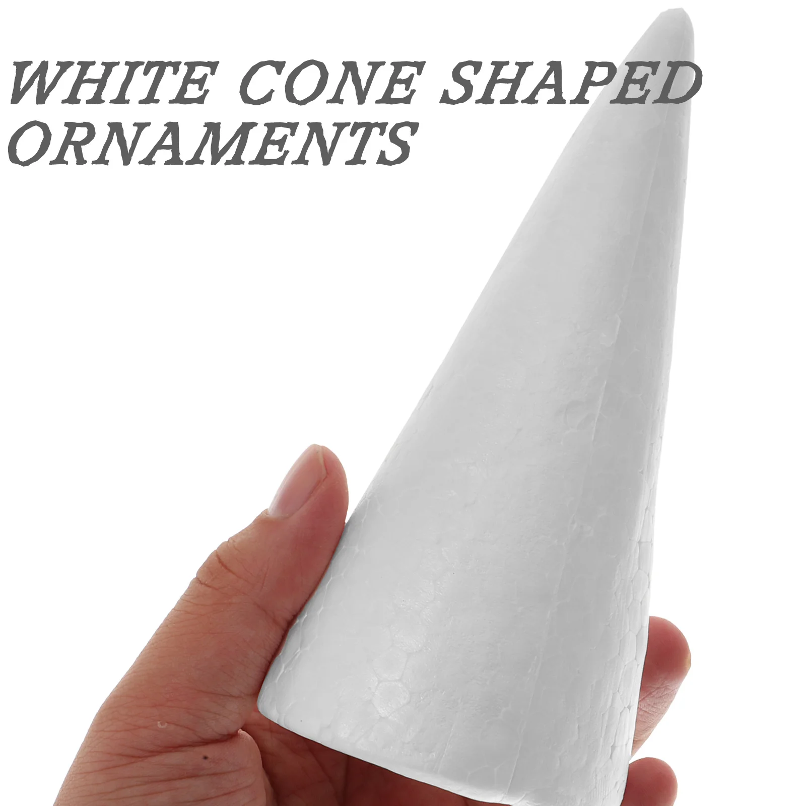 30 Uds conos de espuma blanca para manualidades DIY niños preescolares jardín de infantes centro de mesa de Navidad conos de espuma de cono blanco para bricolaje