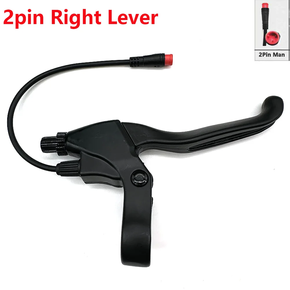SM2A SM2Y 2 Pin Brake Levers for Electric Bicycle Brake Lever Handle Bar Wire Controll Machine Left & Right Scooter Replacement