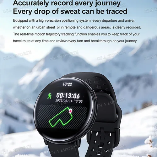 Imagen 2 del producto Para Amazfit Active 2 GPS reloj inteligente hombres mujeres Ai GPT Amoled impermeable deporte SmartWatch brújula NFC BT llamada relojes para