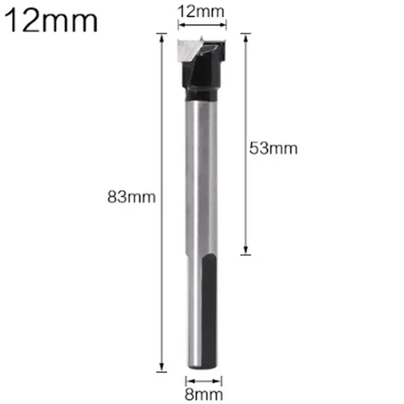 

A58Z Five Industrial-Grade Carbide Woodworking Bits with Triangular Shanks Contain 12 Mm, 15 Mm, 17 Mm, 20 Mm and 23 Mm