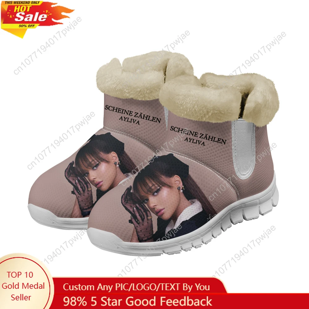 

Ayliva Schwarzes Herz Wunder Snow Boots MensWomens Teenager Shoes Keep Warm Casual Winter Outdoors Boot Lightweight Sports