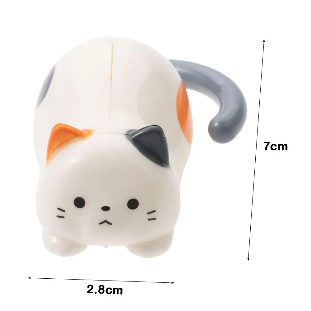 Hoge Kwaliteit Leuke Rollende Kat Speelgoed Fidget Kunststoffen Uurwerk Kitten Beweegbare Speelgoed Stress Tumbling Kitten Speelgoed Thuis