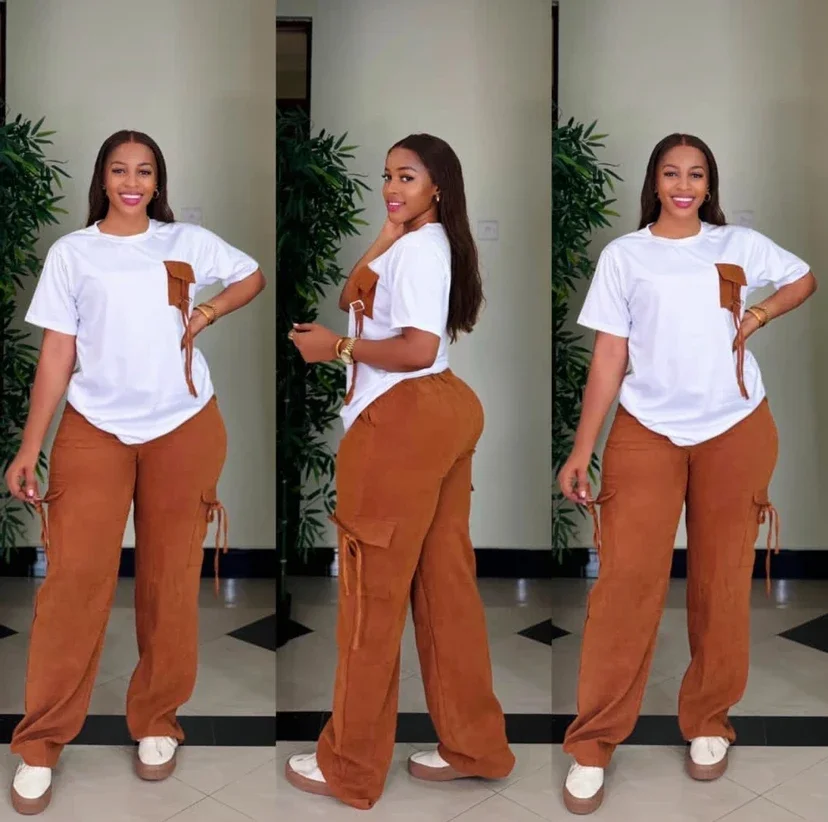 2 Piece Women Sets Dashiki African New Arrival Summer Autumn Matching Sets Two Pieces Sets Top Pants Suits Outfits Clothing