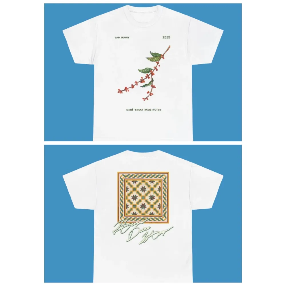 Camiseta Singer Bad Bunny DTMF World Tour, regalo para fanáticos, camiseta estampada, estilo callejero informal para mujer