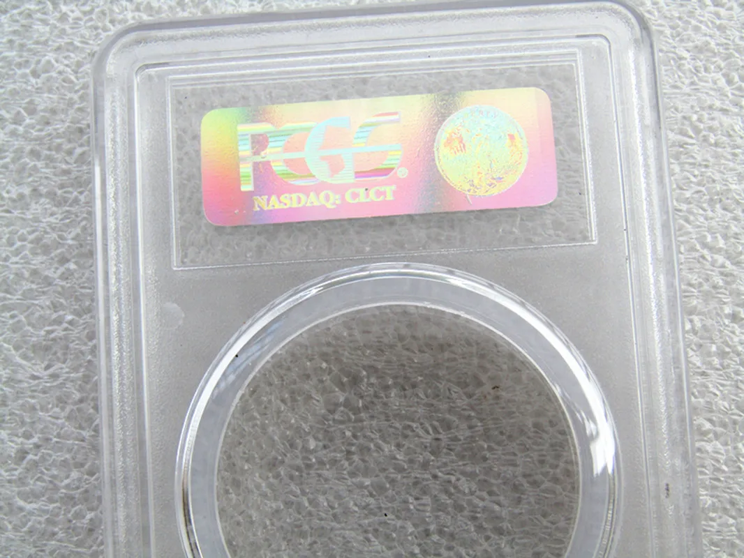 PCGS Grading Coin Rating Coins Capsule Box+Hologram Holder PCGS empty Matte Slab Storage Box(Different Sizes For Chose)