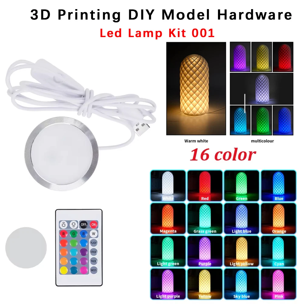 

For Bambu Lab Led Lamp Kit 001 Hardware Led Light Kit 001 Warm White Led Light Parts Diy Model Without 3d Printing accessories