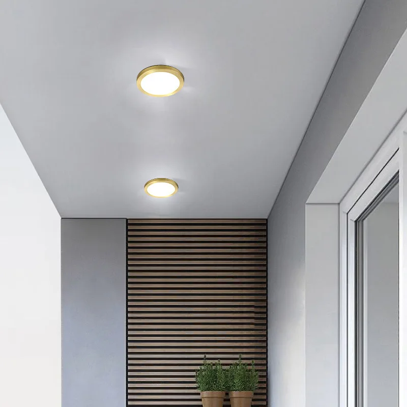 Modern Minimalist LED Recessed Downlight Embedded Living Room Porch Aisle LED Spotlight Ceiling Lights