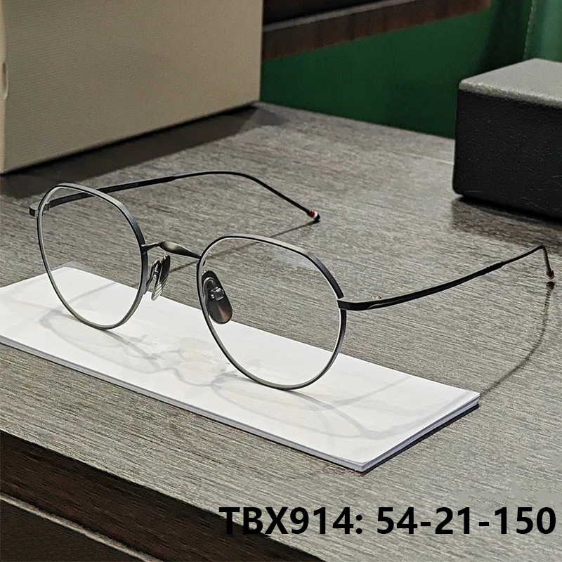 

TBX914 большие многоугольные модные мужские очки в оправе большого размера, винтажные титановые сверхлегкие женские очки, брендовый дизайн Нью-Йорка, очки