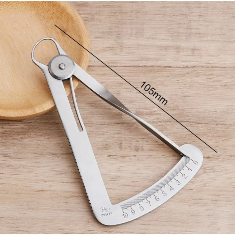 1/2pc Dental Gauge Caliper Metal/Wax Thickness Measurement Ruler dentist Tools