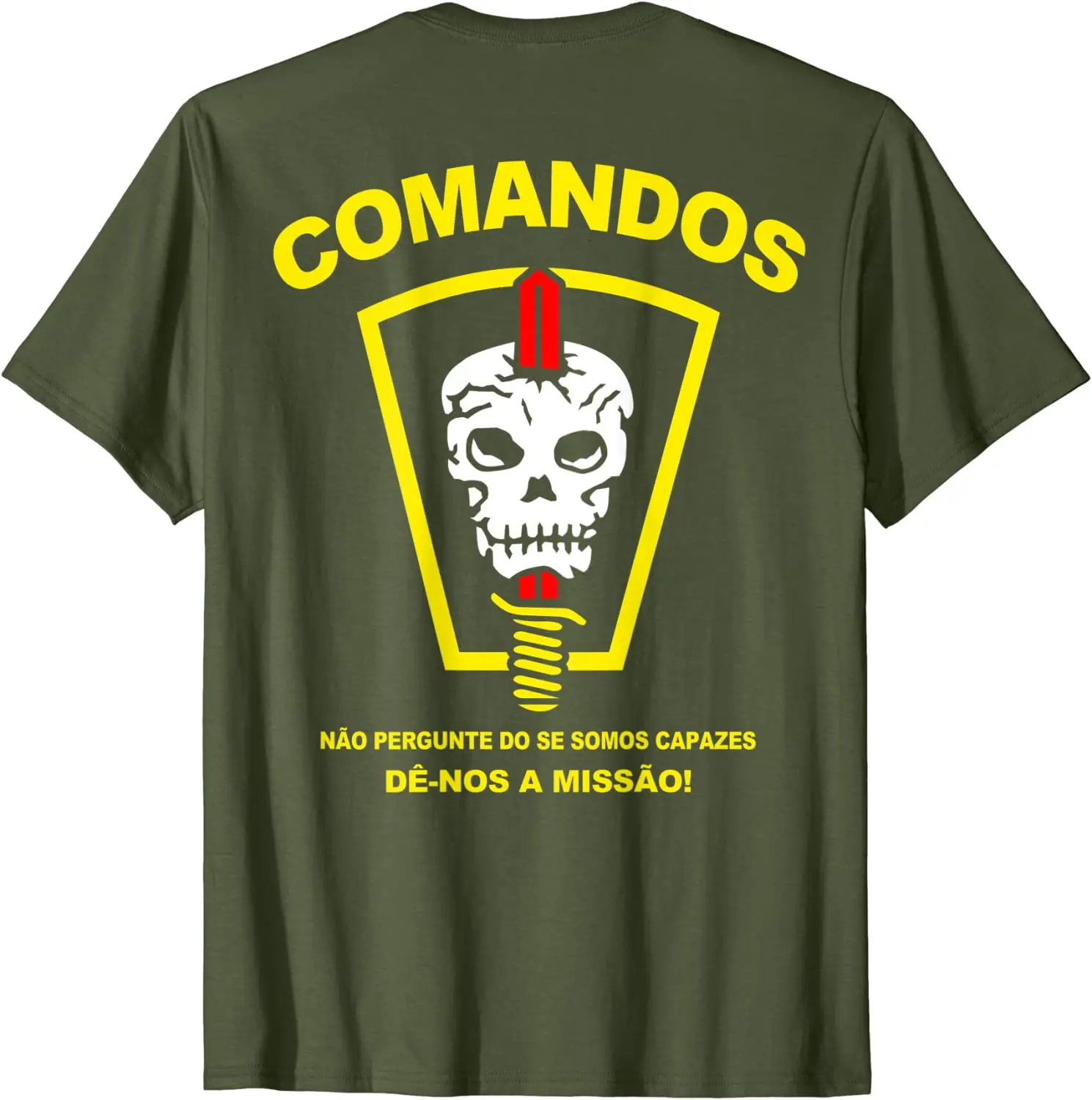 

Brazil Army Comando Special Forces Men T-shirt Short Sleeve Casual 100% Cotton O-Neck Summer Shirt