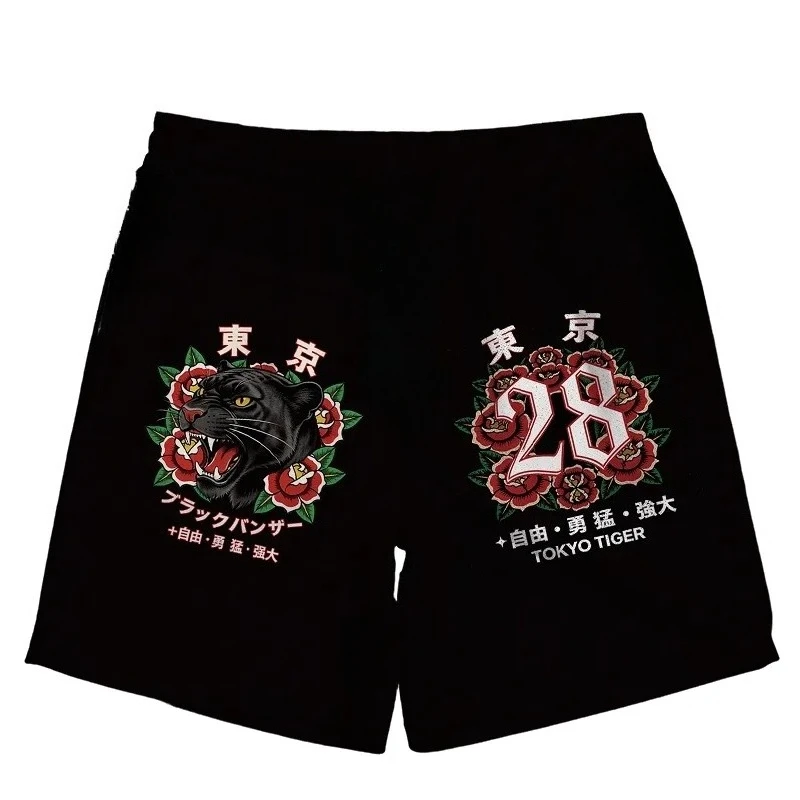 2026 Summer New Tokyo Wild Tiger Set Children's Adult Summer Breathable Sleeveless Outdoor Tank Top Shorts Loose Set Large
