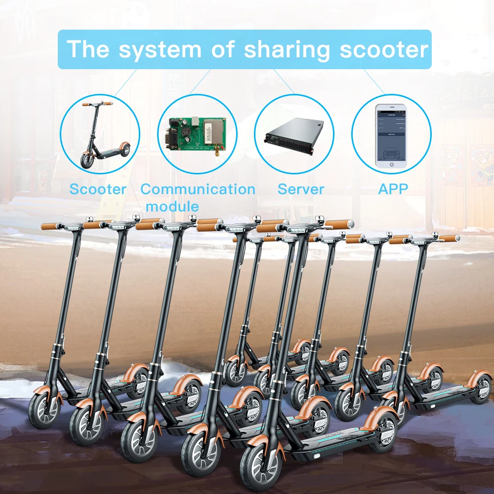 حل إنترنت الأشياء المدمج المضاد للسرقة 4G لمشاركة تأجير عام للدراجات البخارية الكهربائية القوية