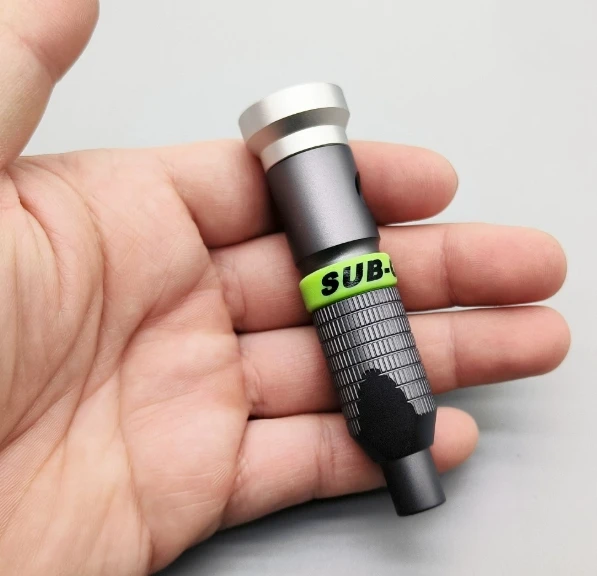 Screwdriver handle all-aluminum alloy wrench strong magnetic interface with bearing rear cap rotating 6.35mm bit replacement