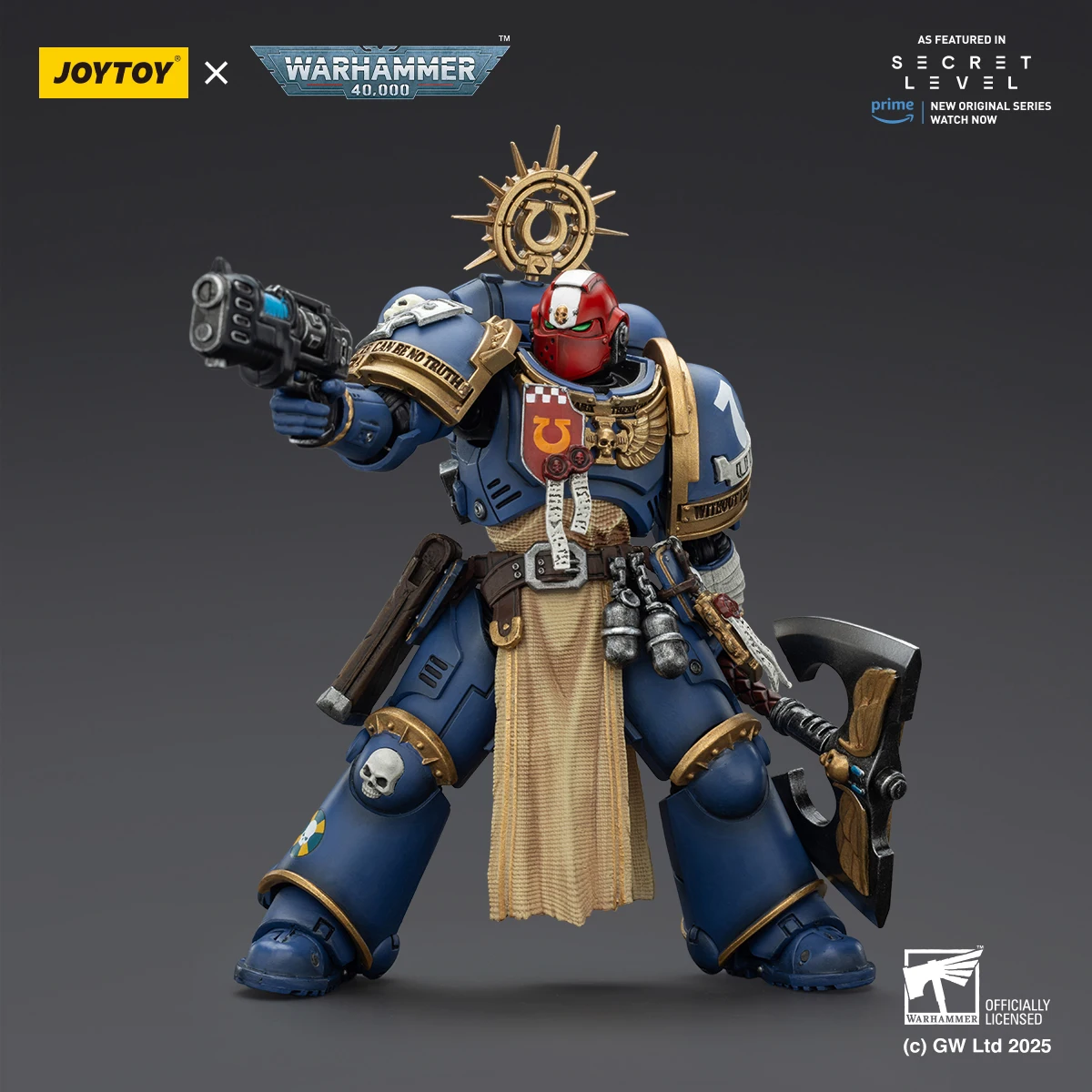 JOYTOY Warhammer 40K 1/18 Ultramarines Titus Metaurus Levantus Torvald عمل نموذج لجسم دمى لعبة لعرض المجموعة #3