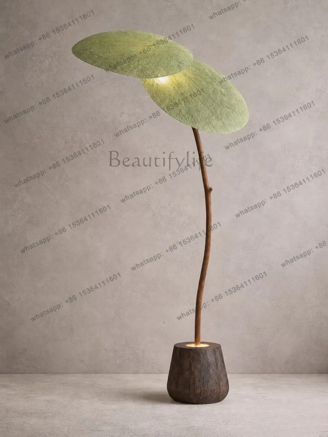 YJ wabi sandy wind floor ornament luminous living room bedroom art retro personality creative atmosphere decoration
