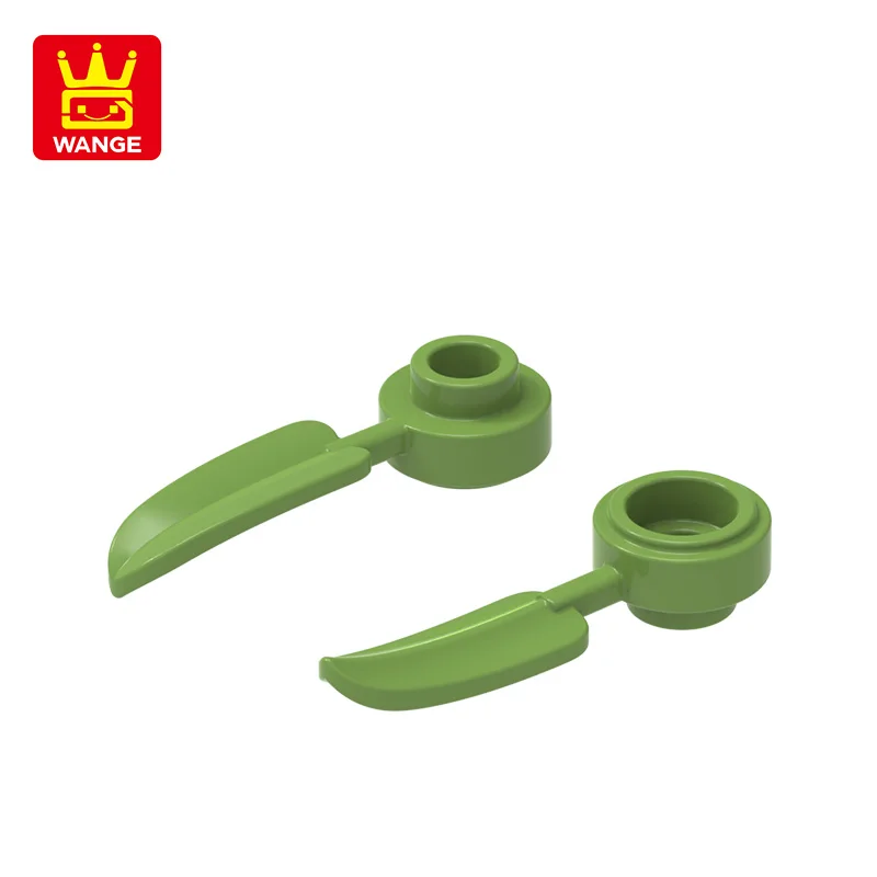 540 pièces/lot NO.18841 rond 1x1 avec 1 feuilles de bambou bloc Moc couleur accessoires compatibles avec brique bricolage assemblage de jouets pour enfants