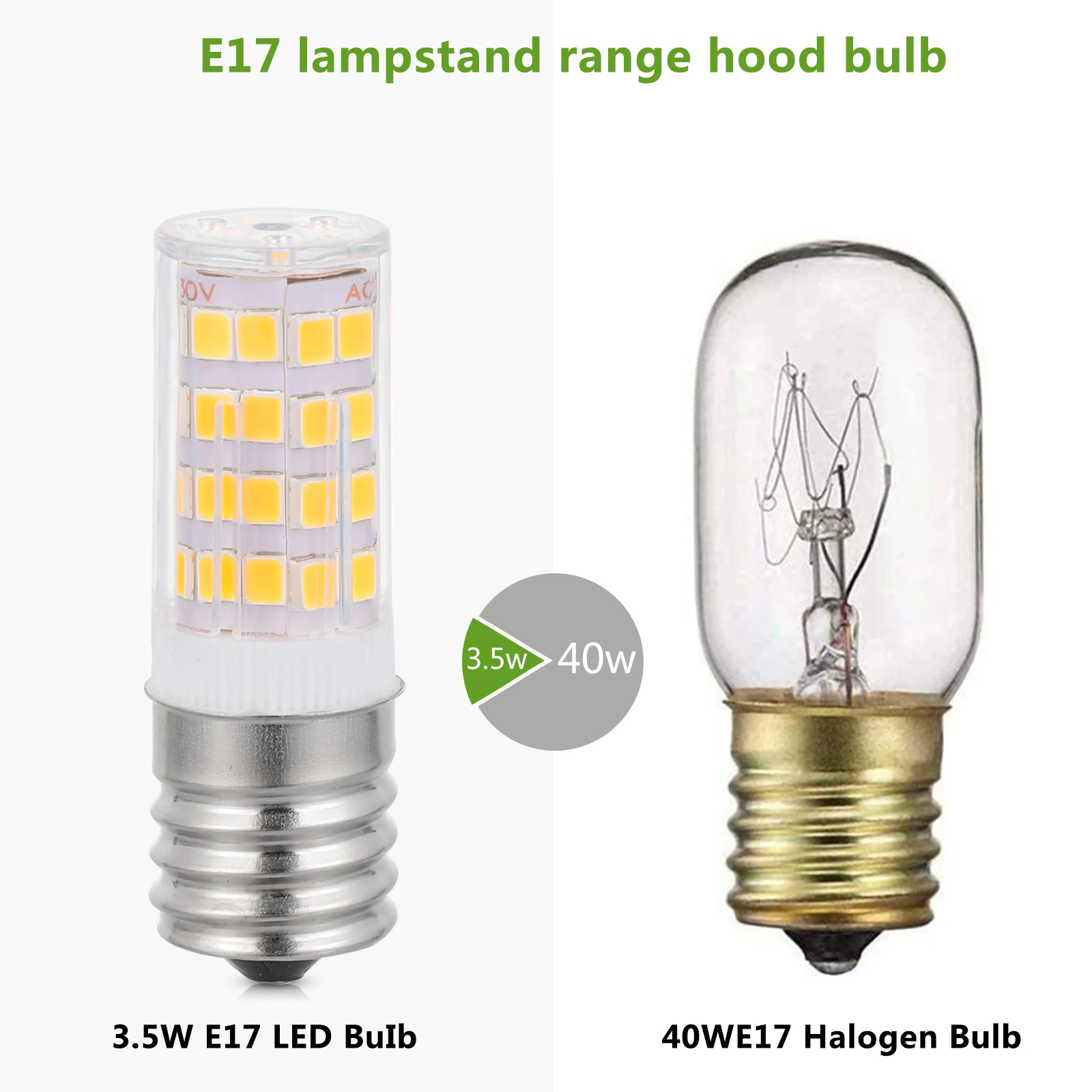 2Pcs E17 Oven Led B…