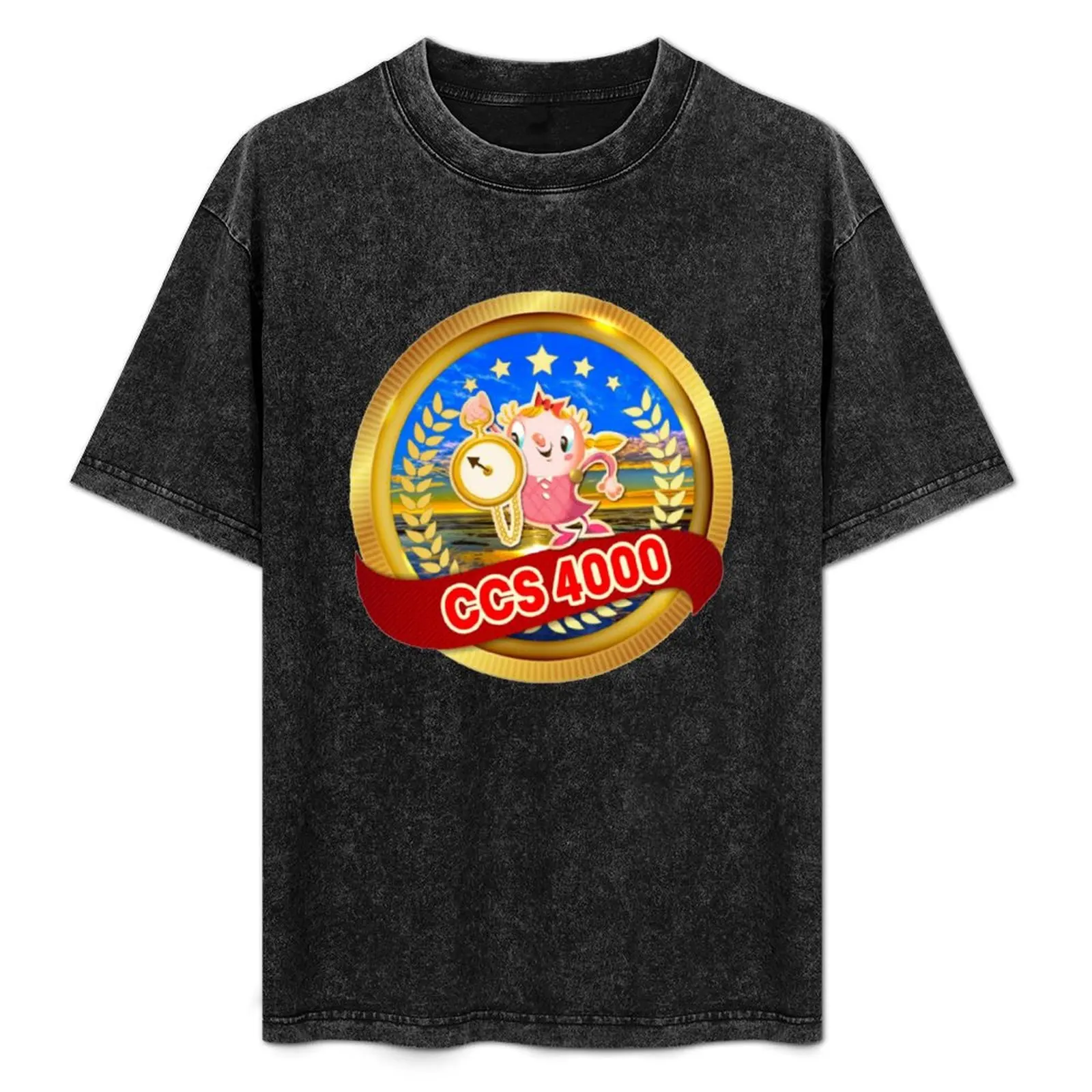 Level 4000 Badge Candy Crush Saga T-Shirt sublime tees customs design your own summer top t shirts for men cotton