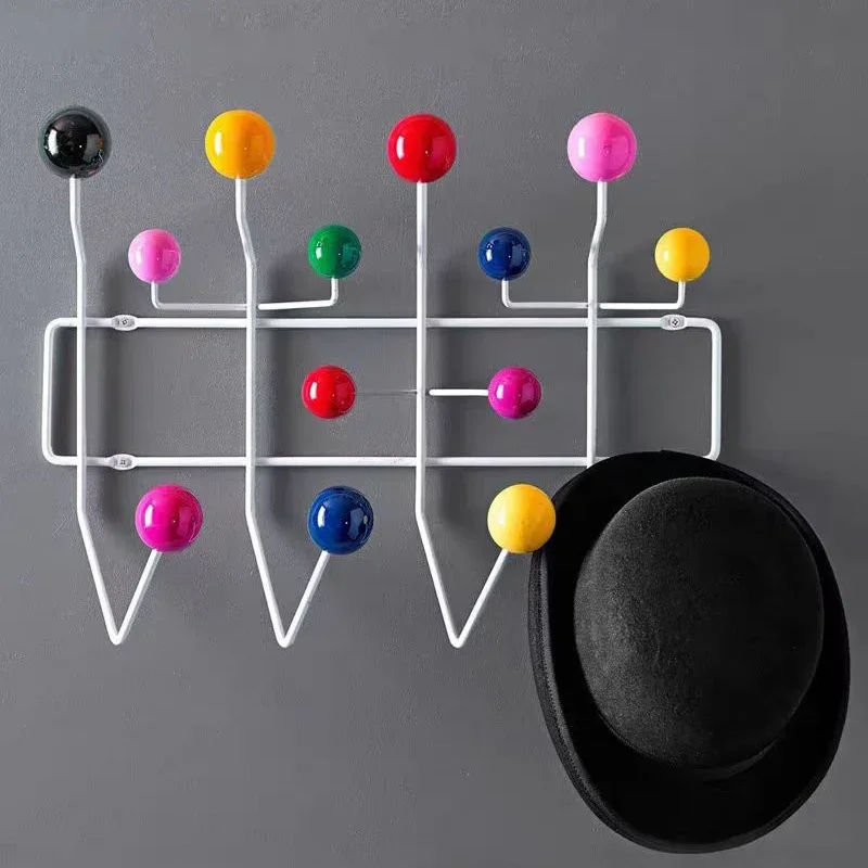 Wall Coat Rack for Children, Portable Clothes Hanger, Modern Living Room, Multipurpose Metal Stand