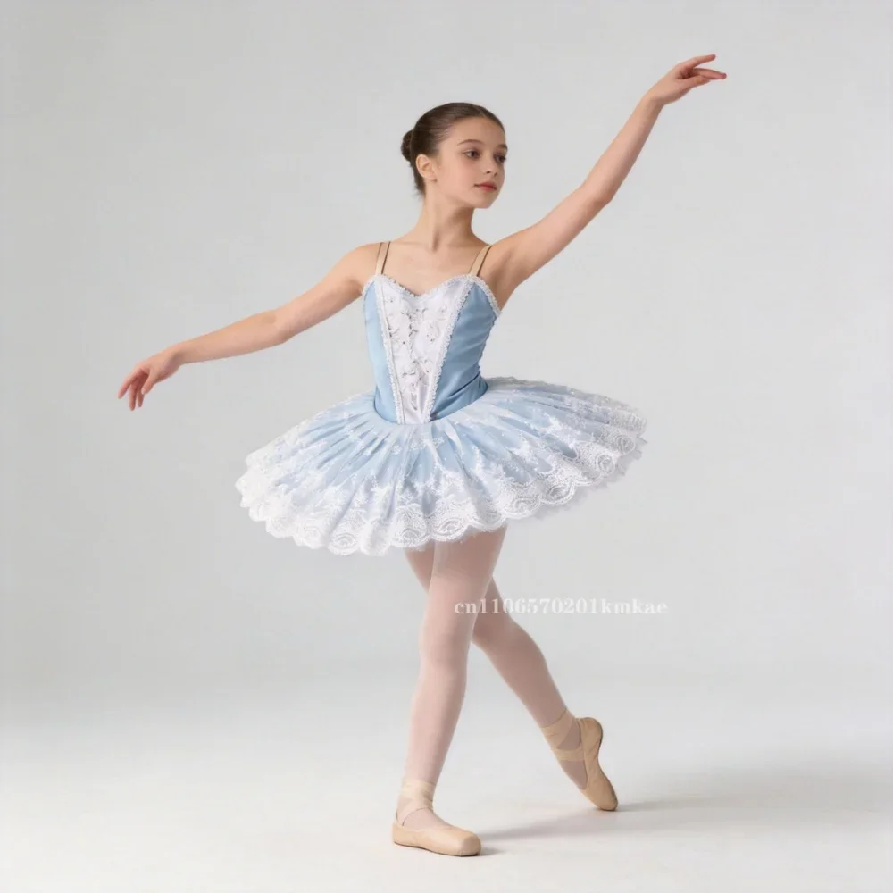 new-professional-ballet-tutu-girls-blue-platter-pancake-tutu-ballerina-party-dress-adult-women-child-kids-ballet-dance-costume