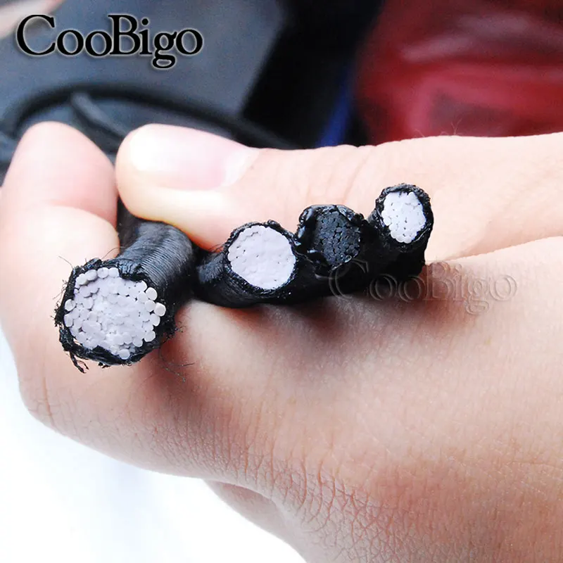 1 قطعة 2 متر أسود الثقيلة مطاطا بنجي صدمة الحبل مع خطاف بلاستيكي سيارة دراجة الأمتعة خيمة كاياك الزورق حبل حبل