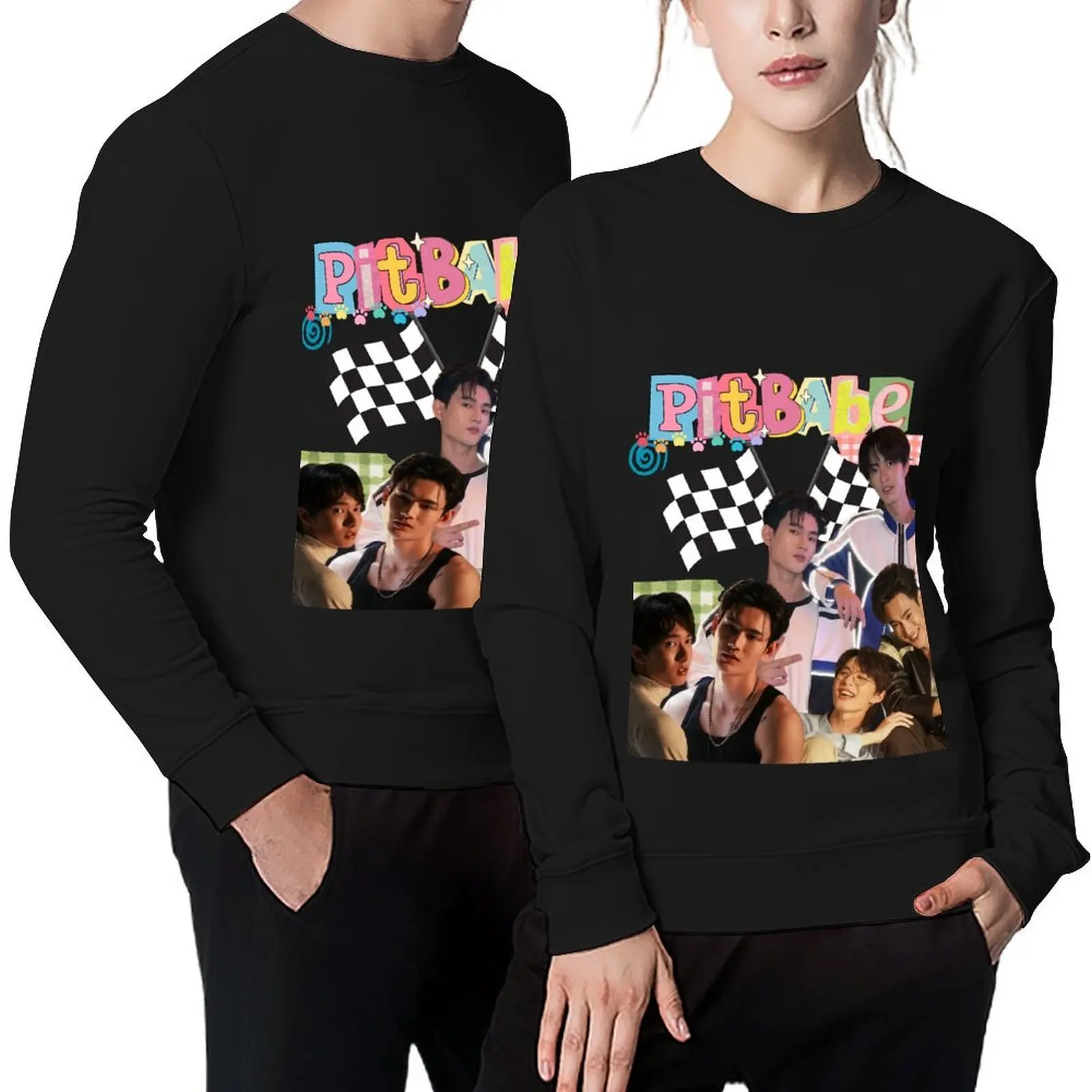 

Bl drama Pit Babe the series Pullover graphic t shirts men aesthetic clothing men clothing anime clothes new sweatshirt