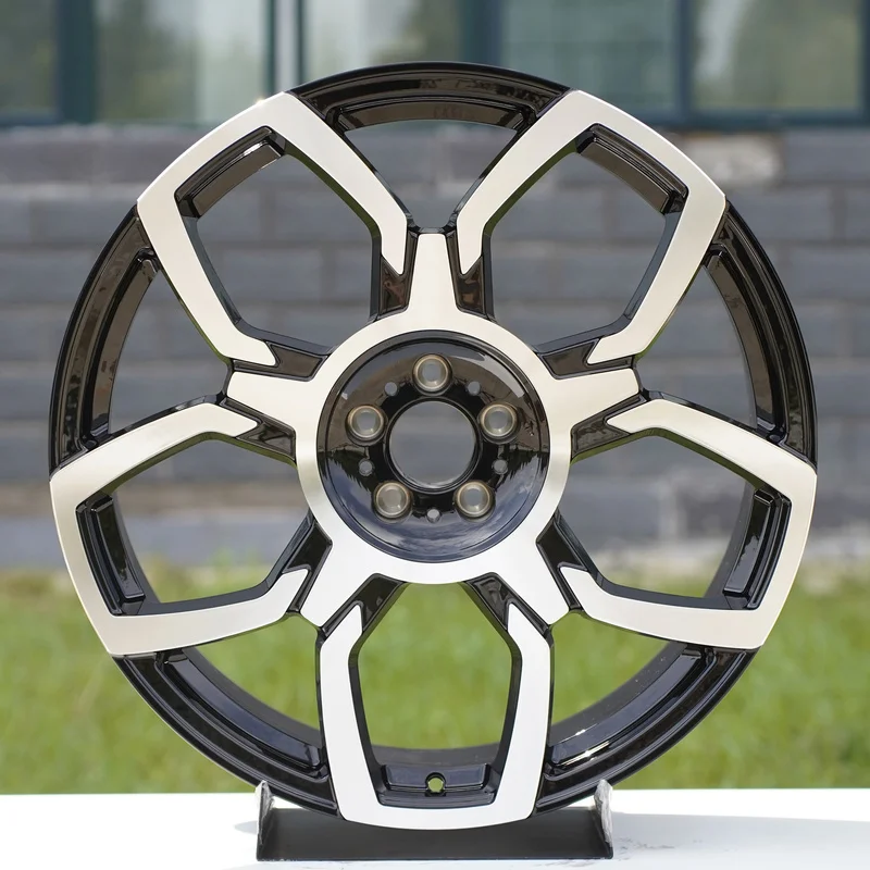 Multi-Spoke Black Polished Forged Alloy Rims 18 to 28 Inch Lightweight Modified Car Exterior Parts
