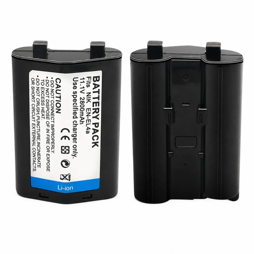 New EN-EL4 EN-EL4A ENEL4 ENEL4A Battery 2800mah EN EL4A EN EL4 for Nikon D2H D2Hs D2X D2Xs D3 D3S F6 MH-21 Camera Battery 1PCS