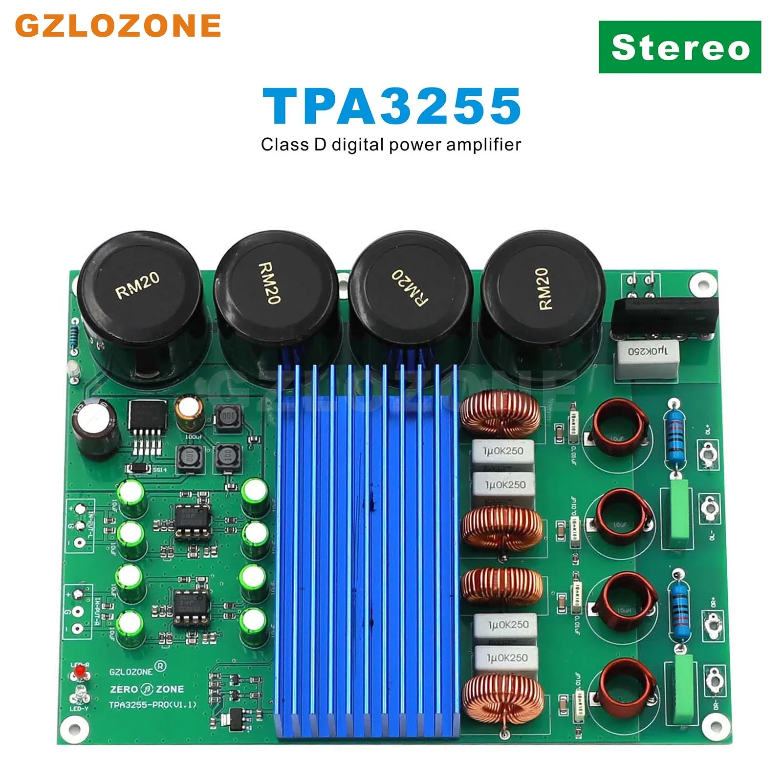 TPA3255 Class D Power Amplifier Finished Board Support RCA/XLR Input 150W+150W High Power HIFI BTL Stereo AMP