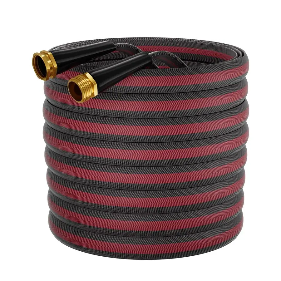 

Нерасширяющийся садовый шланг с 8-слойным латексным сердечником, легкий усилитель KinkFree, гибкий сверхмощный водяной шланг для газона, двора, автомобиля Wa