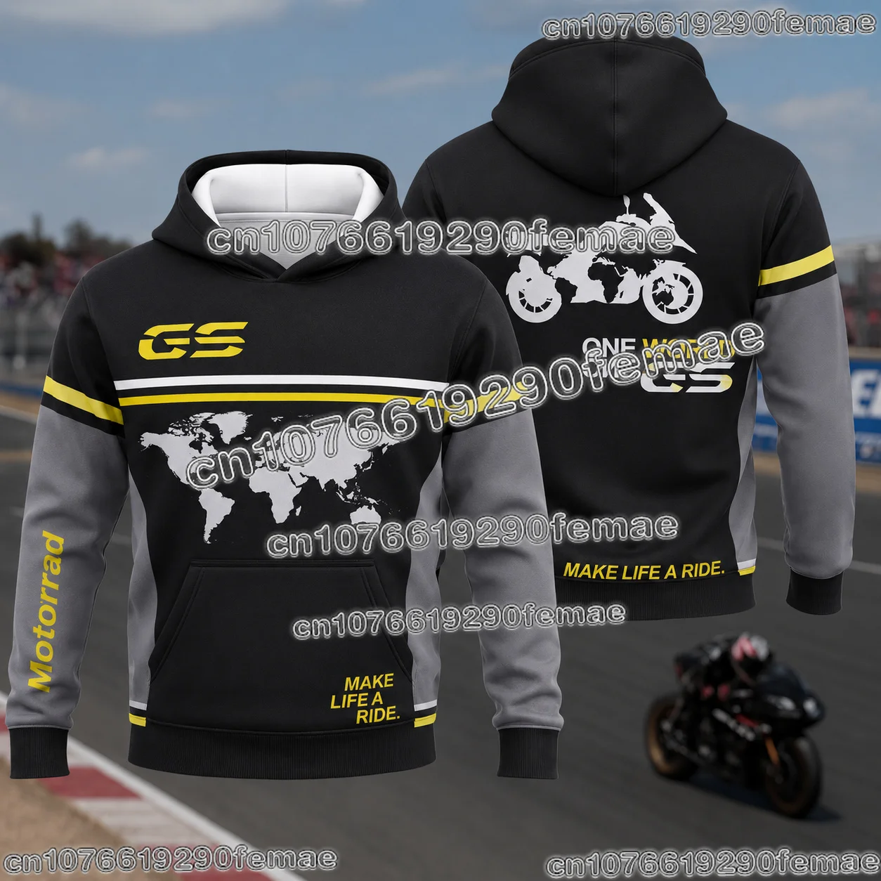 New GS Adventure Motorrad Hoodie for Motorcycle Fans Outdoor Motorbike Riding Long Sleeve Casual Comfortable Pullover Sweatshirt