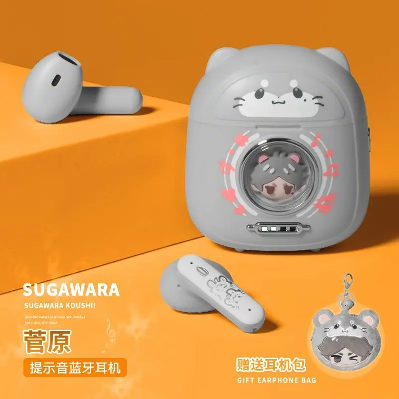 

Sugawara Koushi Headphones Anime Boys Gift Cute HIFI Bluetooth 5.4 Headset Cosplay Active Noise Cancellation Earbud TWS Headset