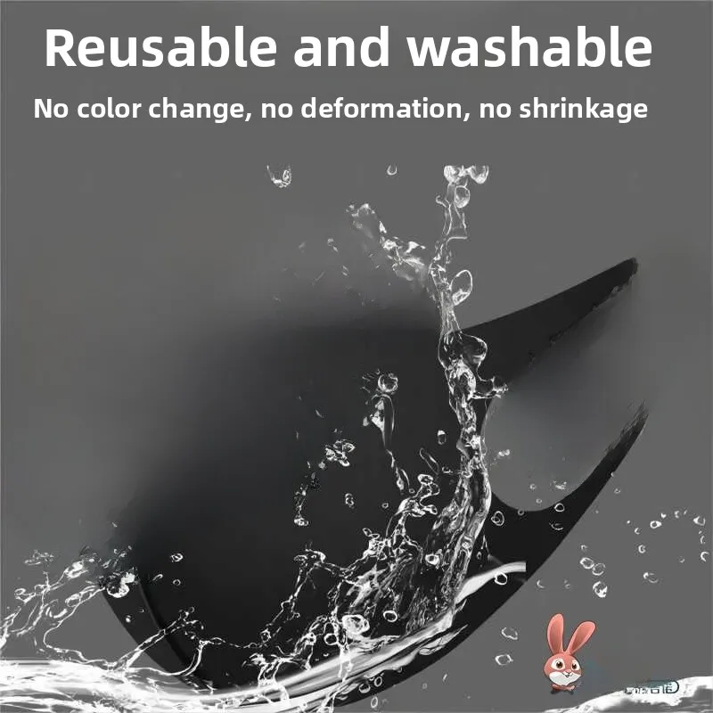 

Многоразовая губчатая маска-невидимка для мужчин и женщин, черная, 3D, дышащая, для широкого лица, специального назначения, летняя, модная, пылезащитная