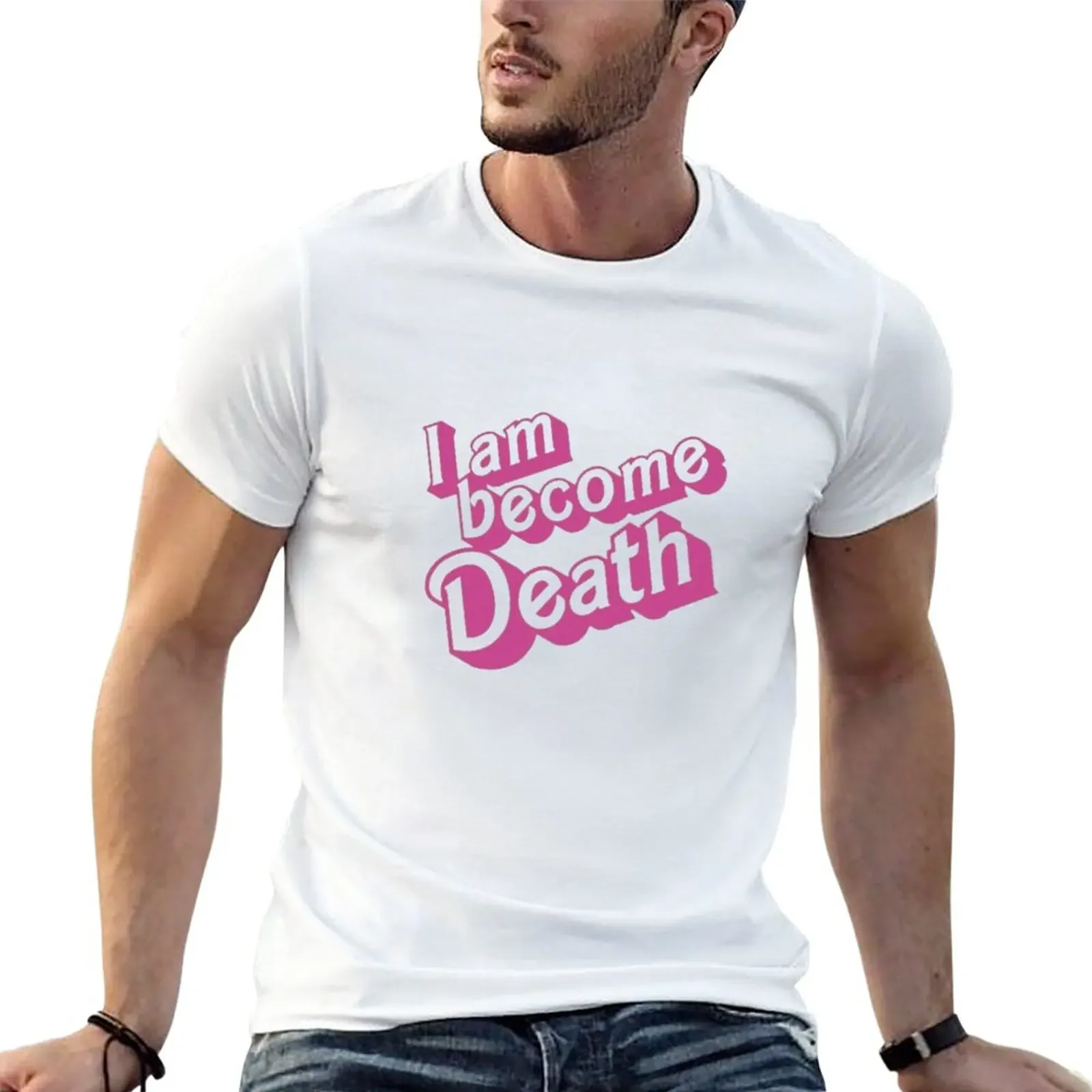 New Now I Am Become Death Barbenheimer T-Shirt vintage graphic tee customizeds t shirts for men cotton