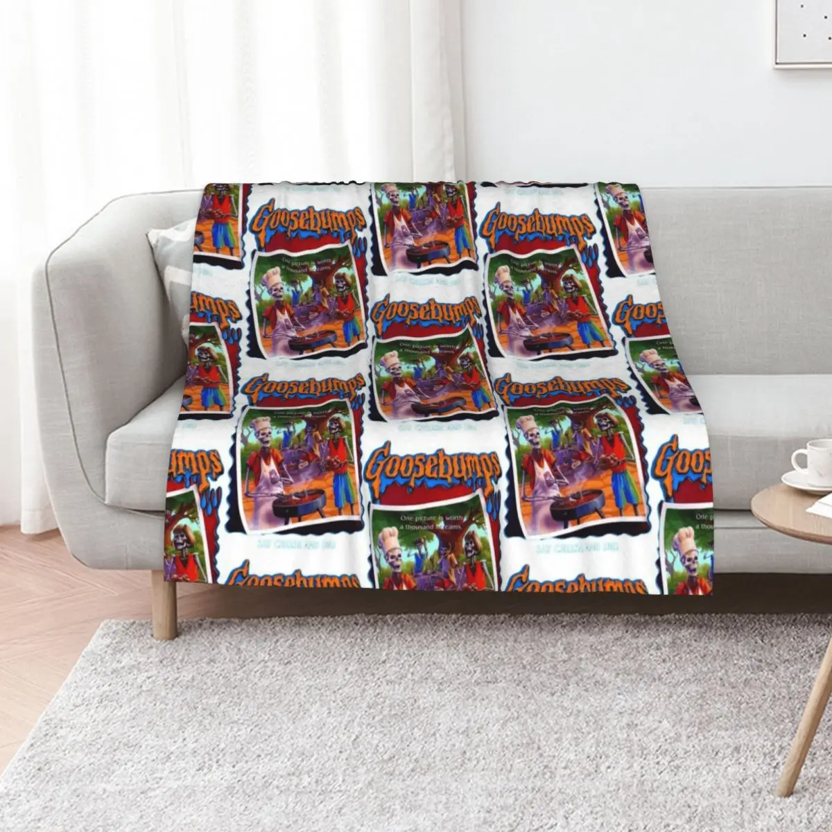 

Goosebumps Say Cheese Throw Blanket for sofa christmas decoration halloween decorative Blankets