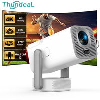 ThundeaL Mini Projector TD80Pro Full HD 1080P WIFI Android Portable Projector TD80 Pro 3D 4K Video Home Theater Cinema PK TD80W