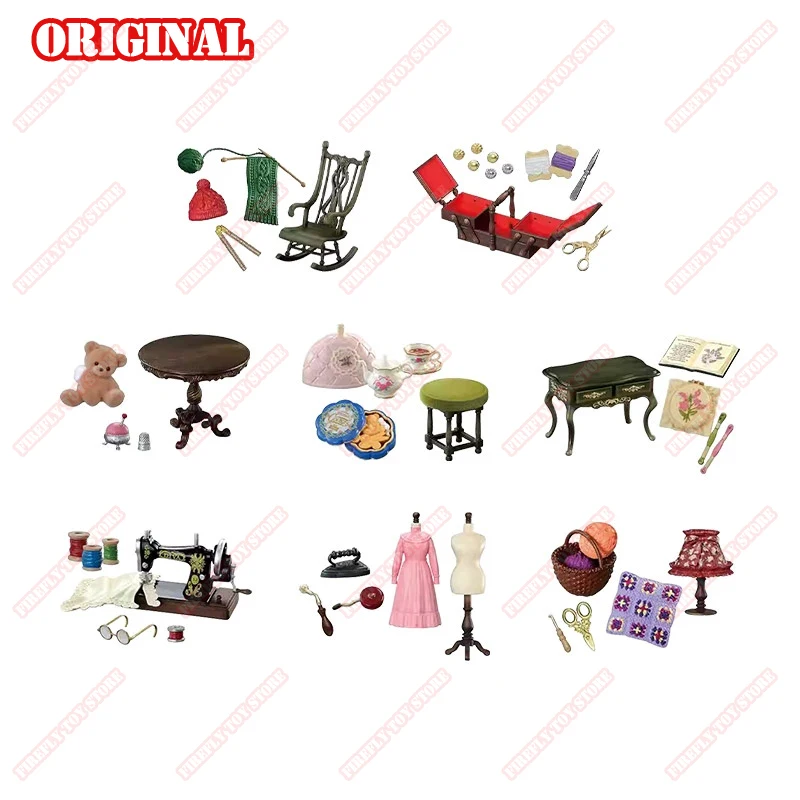 Original Animation Spiel Peripherie Miniatur Szene Spielzeug Oma der Wohnzimmer Gacha Anime Action Modell Figuren Sammlung