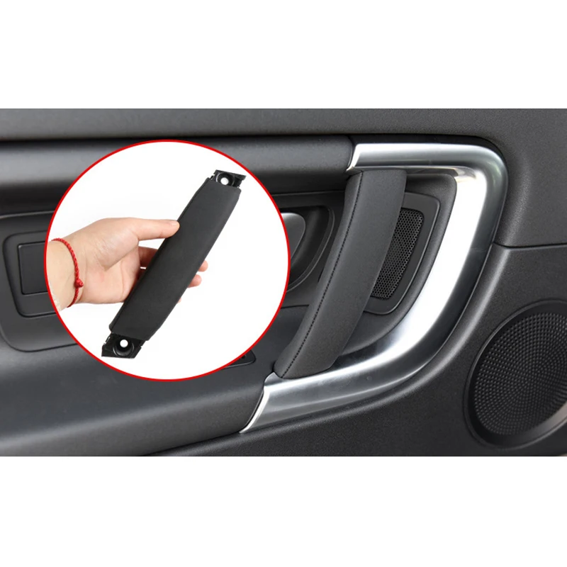 

New Left Right Car Interior Door Leather Pull Handle for Land Rover Discovery 2015-2019 Inner Door Panel Handle Pull