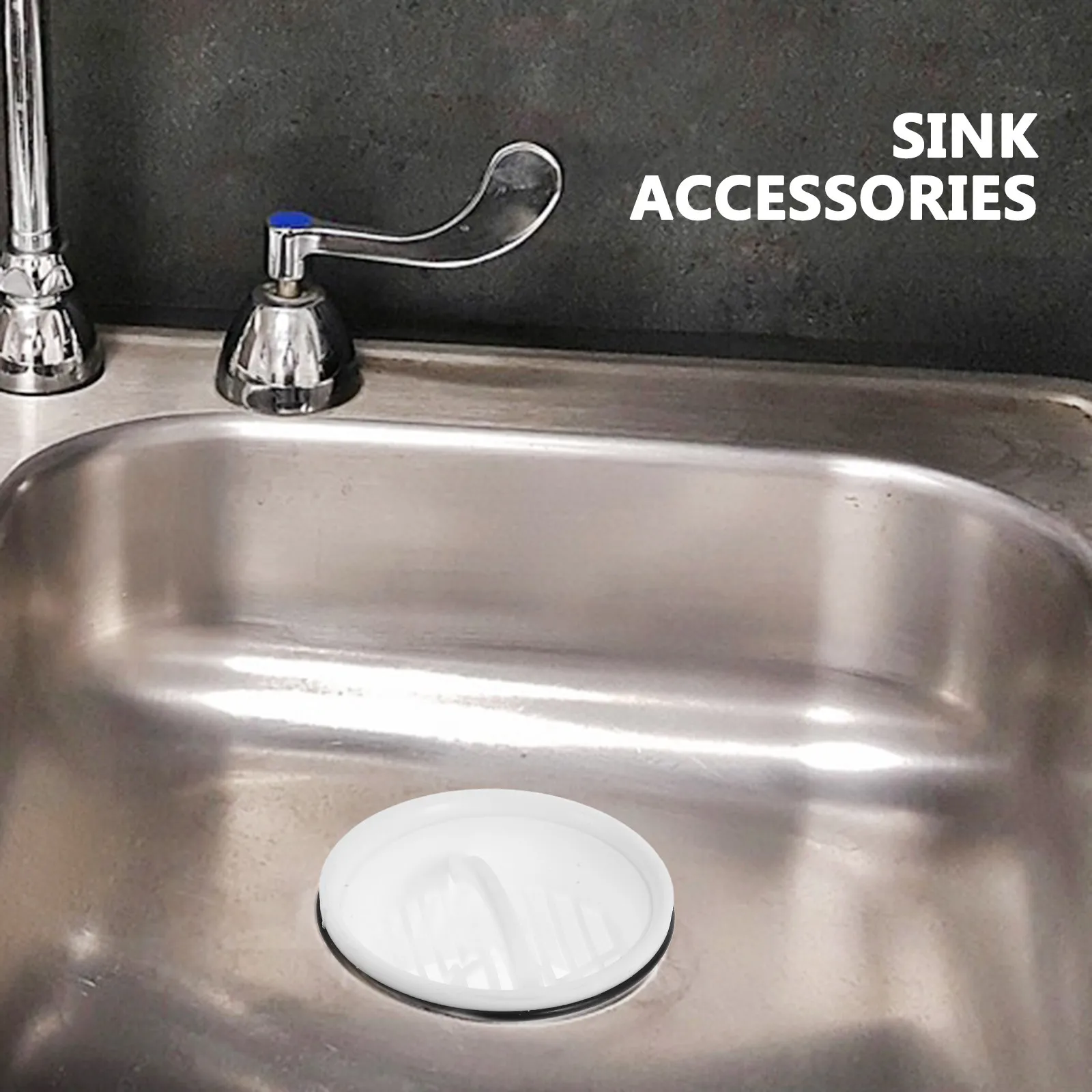 

1Set Sink Drain Strainer Stopper ABS Kitchen Sink Filter Basket Hair Catcher Food Scraps Catcher Drain Plug Convenient