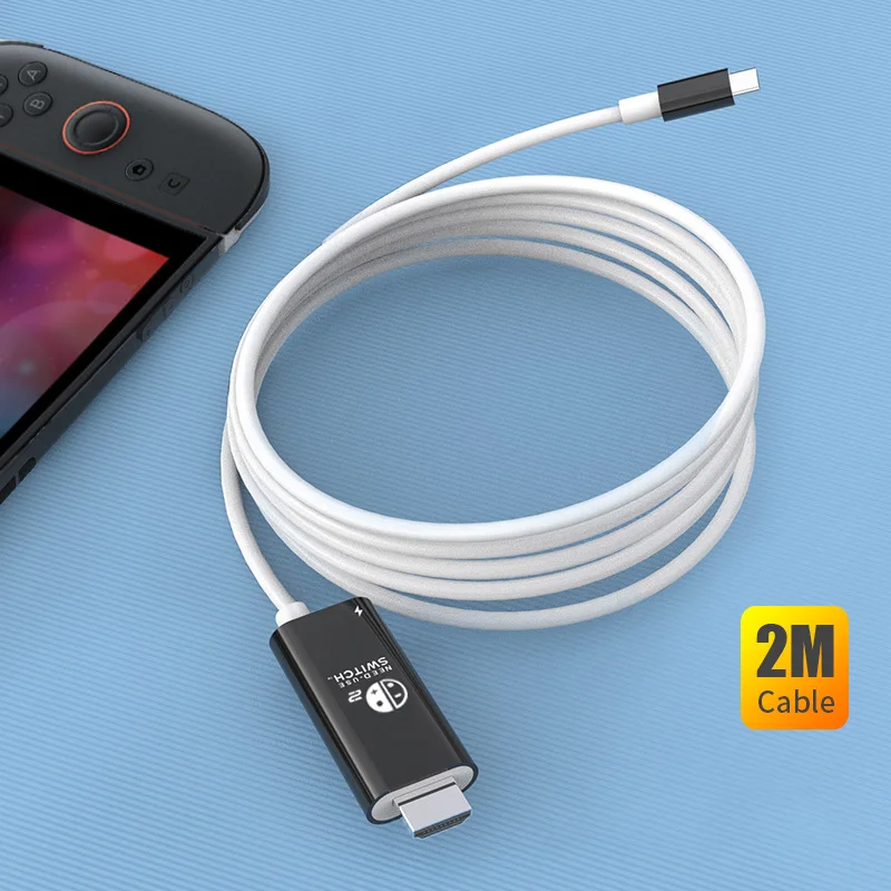 Kabel HDMI do Nintendo Switch 2 4K@60Hz PD 100W Przenośny Przewód Podłączeniowy do Telewizora dla Switch OLED — zdjęcie produktu 6