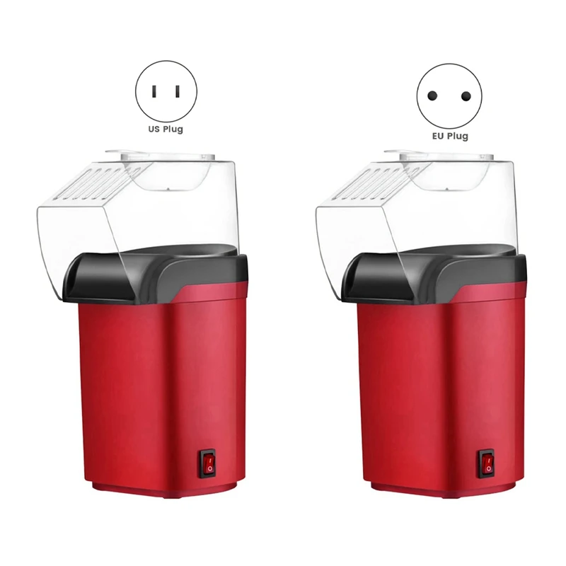 Promotion!Hot Air Popper,Electric Popcorn Maker Machine With 1200W,Healthy Delicious Snack For Kid Adult Great For Parties