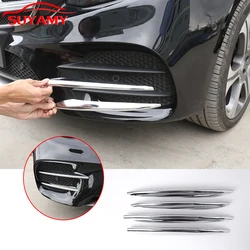 For Mercedes Benz E Class W213 2016-2020 ABS Car Front Fog Lamp Decoration Frame Cover Trim Car Accessories