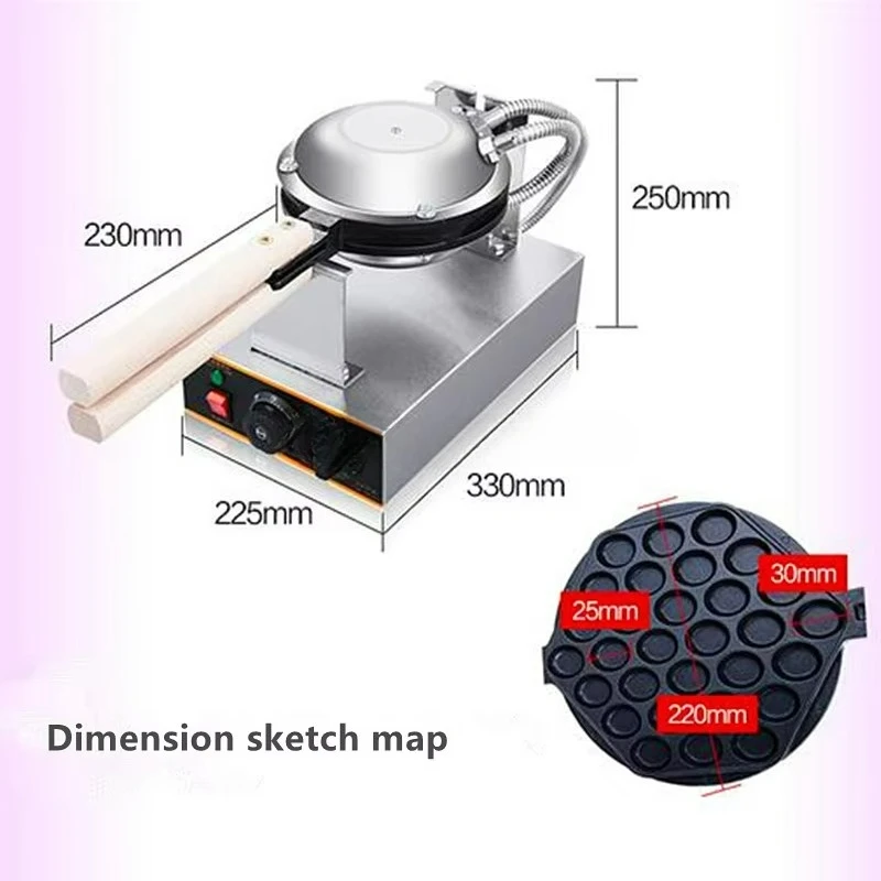 Professioneel Ei Bubble Wafelijzer, Ijs Ei Wafelijzer, Wafelmachine