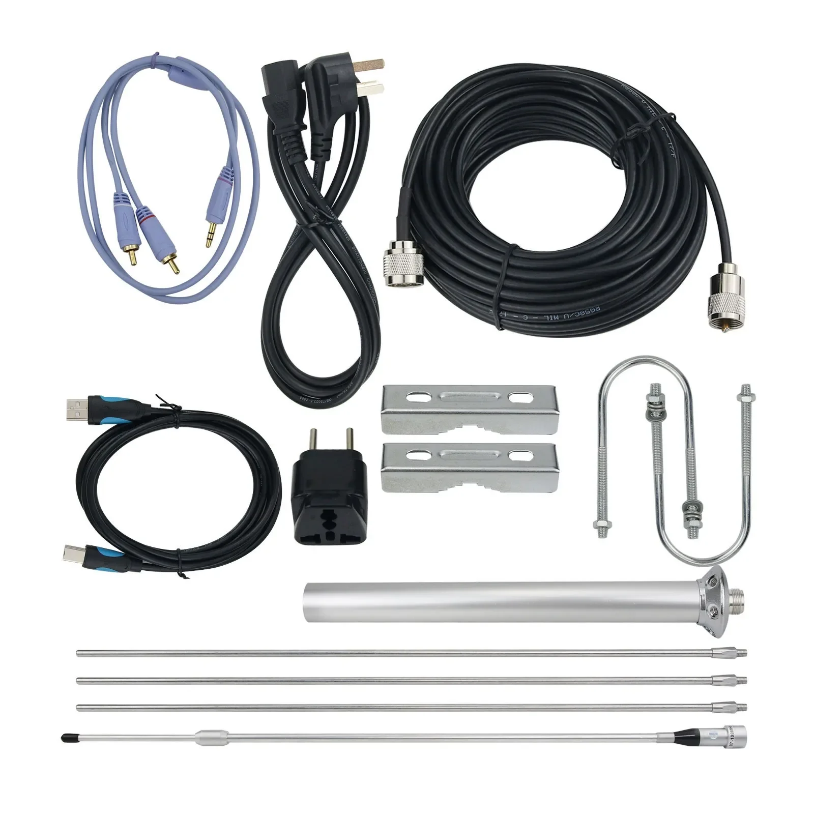 

Hot Sale 50W PLL FM Transmitter 87-108MHz For Radio Broadcasting RDS Digital Partition Timing Task T50R