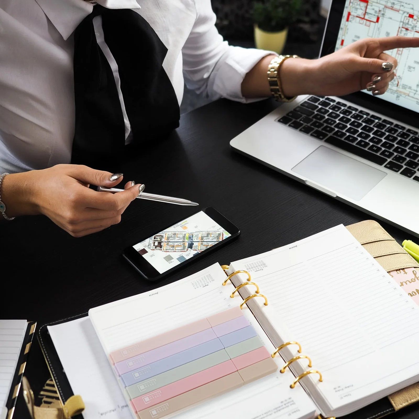 

6Pcs Student Marker Pens Soft Tip Highlighters Fluorescent School Supplies Smooth Writing Portable Highlighters