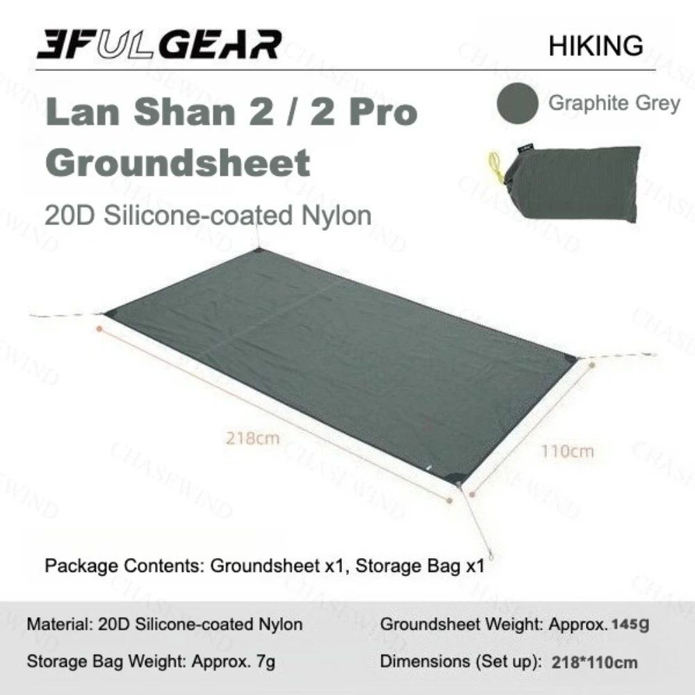 3F UL GEAR Lanshan 1/2 Tent 20D Badmat Outdoor Camping Tent Accessoires Ultralichte Mat