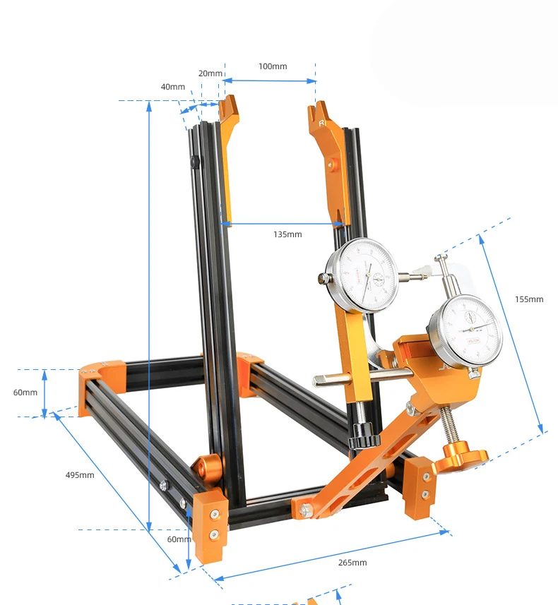 Bicycle Rim Adjustment Stands Wheelset Alignment Racks Rimming Tools Bike Repair Tools Mountain Bike Aligner Wheel Aligner