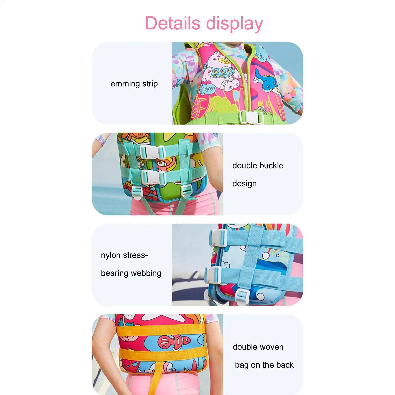 Chaleco de piscina para bebé, chaleco flotante de seguridad para piscina, playa, ligero, ajustable, juguetes para jugar en el agua, soporte de seguridad para el hogar, gimnasio y escuela