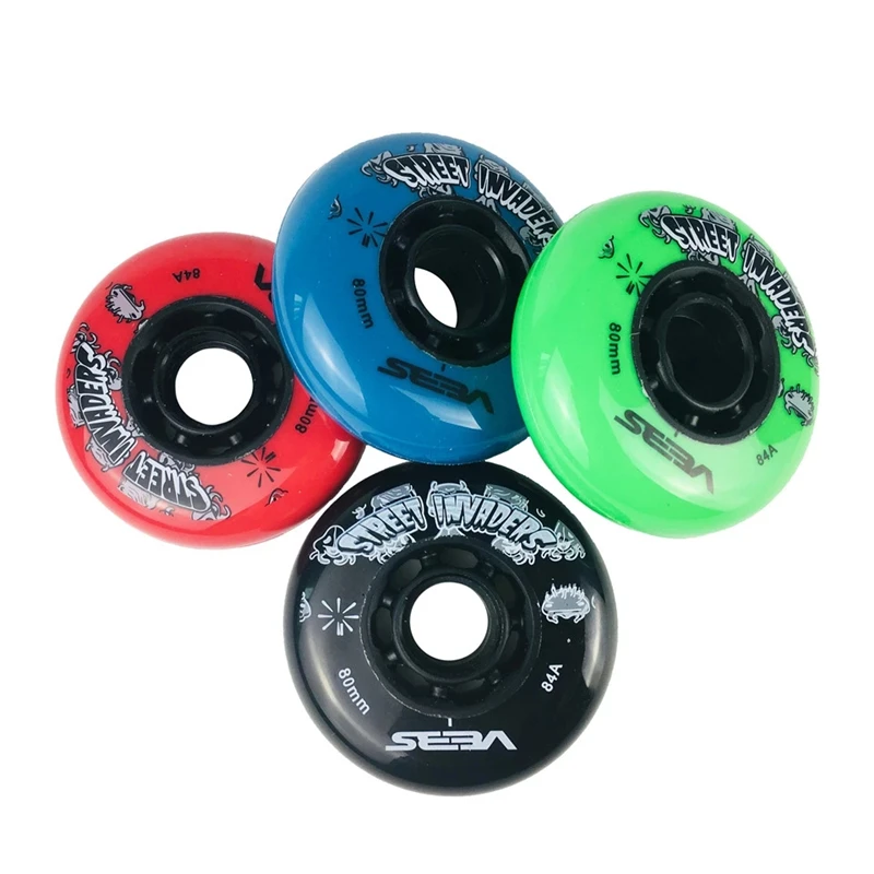 Original SEBA 84A Invaders Skate Wheels 72/76/80 mm For Slalom Roller Skating HIGH IGOR WFSC Wheel Sliding Patines Tires